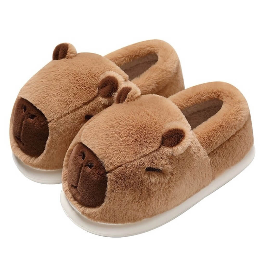 FUZZY CAPYBARA SLIPPERS: COZY CAPYBARA COMFORT