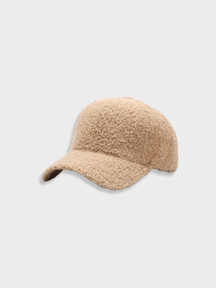 FUZZY GRAY BASEBALL CAP - CLASSIC DESIGN FOR OUTDOOR ACTIVITIES