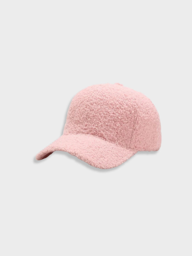FUZZY GRAY BASEBALL CAP - CLASSIC DESIGN FOR OUTDOOR ACTIVITIES