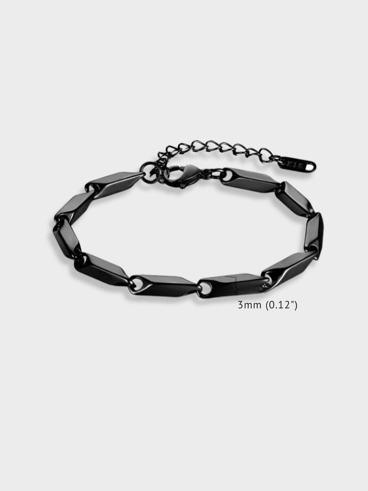 GEOMETRIC LINK BRACELET - LUXURIOUS STAINLESS STEEL, TIMELESS DESIGN