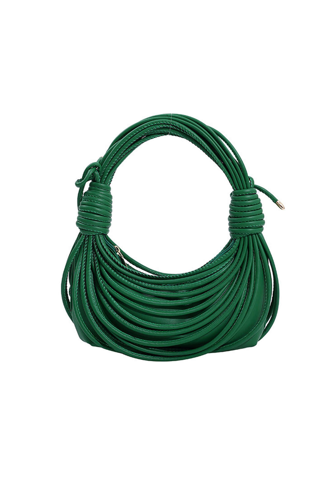 GOLD KNOTTED-HANDLE HANDBAG WITH ELEGANT DESIGN AND VERSATILE