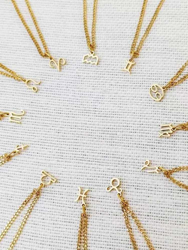 GOLD SCORPIO PENDANT NECKLACE