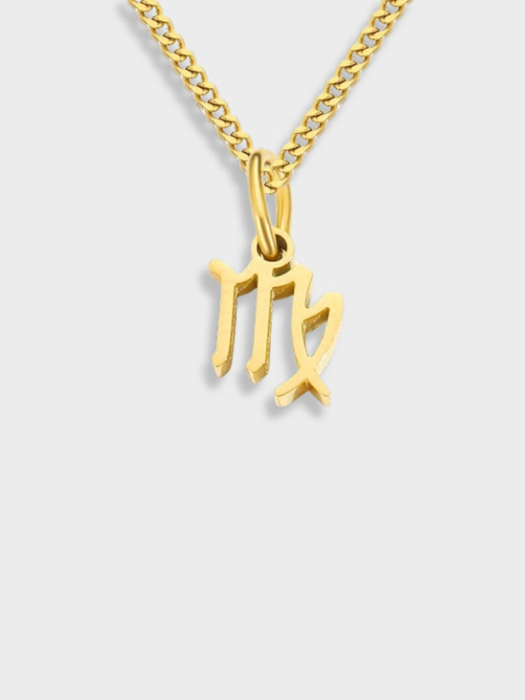 GOLD SCORPIO PENDANT NECKLACE