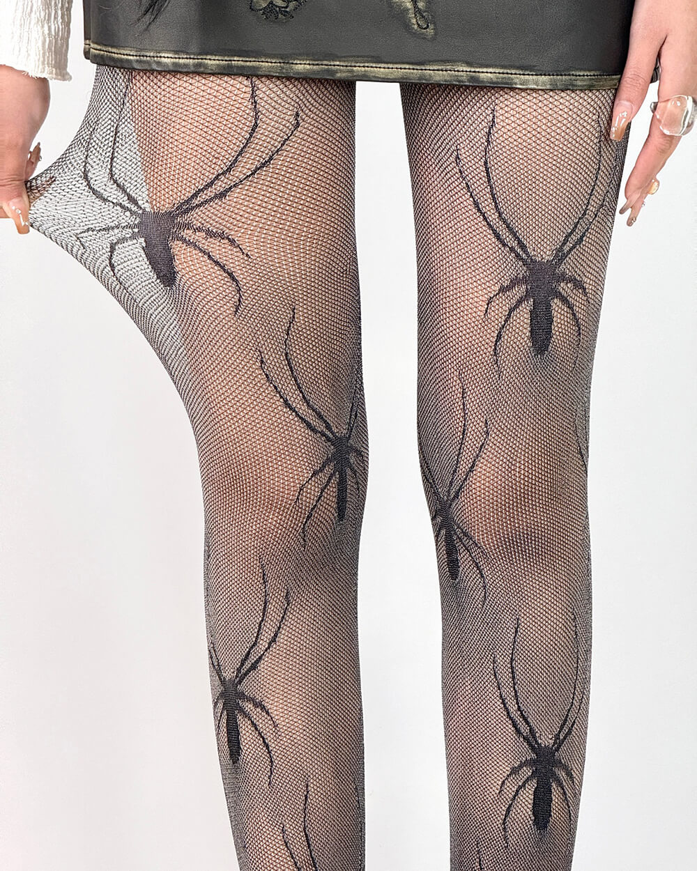 GOTHIC SPIDER NET TIGHTS SPIDERWEB PATTERN HOSIERY