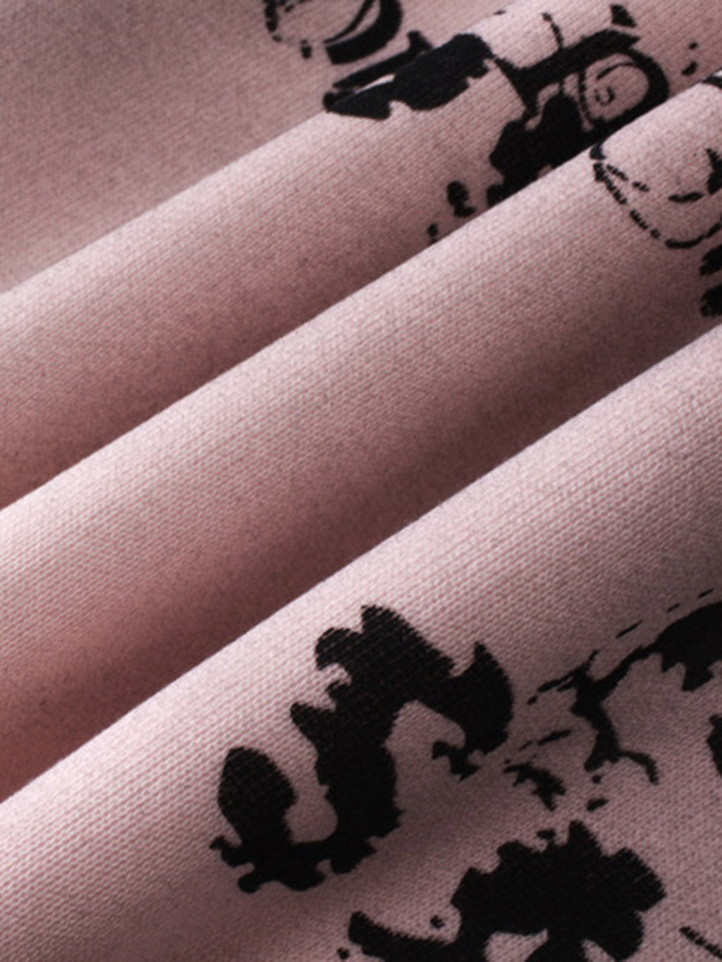 GRAPHIC-PRINT ZIP-UP HOODIE WITH WASTELAND STYLE DISTRESSED DESIGN