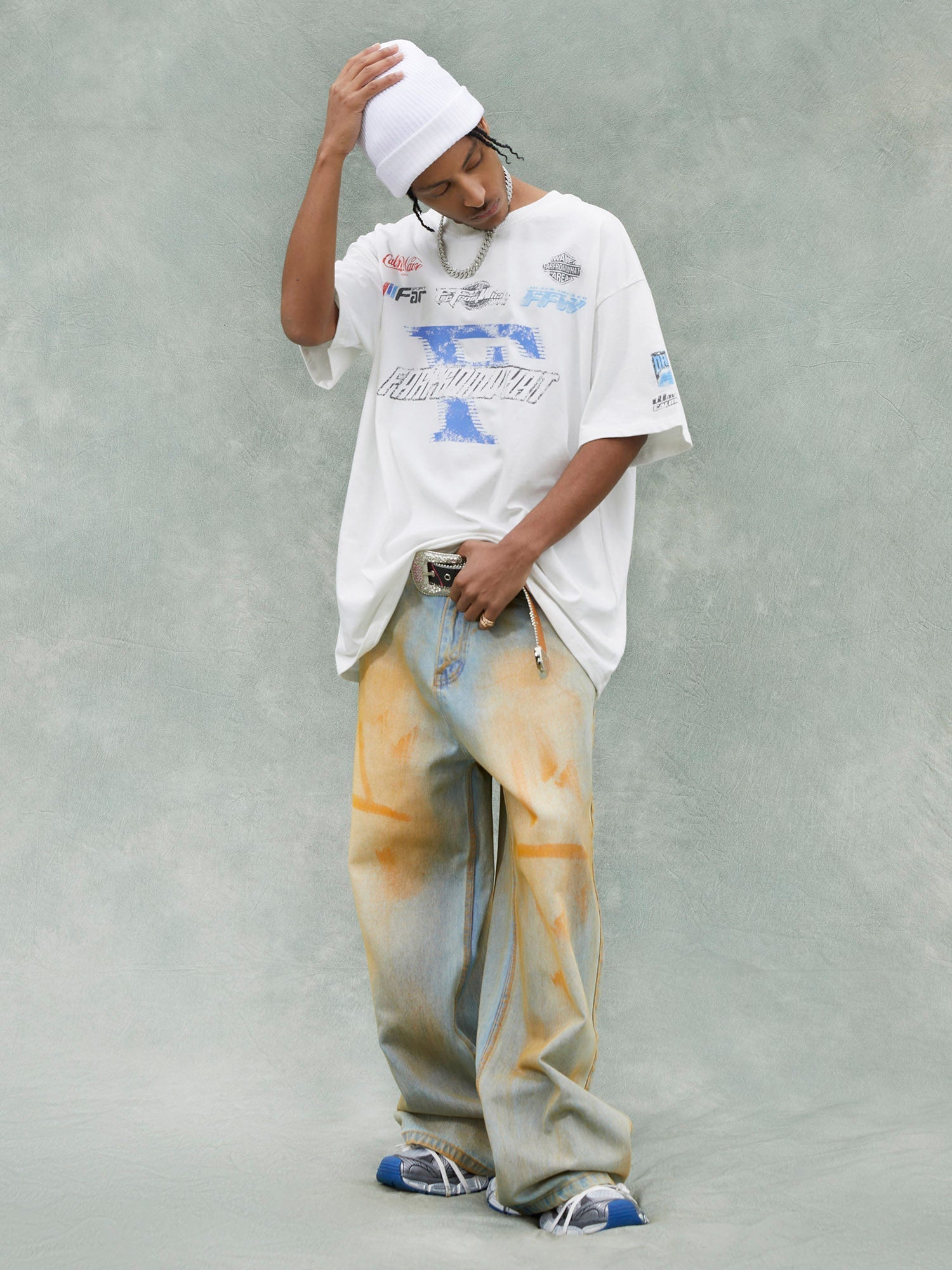 GRAPHIC TEE FOR MEN - LOOSE FIT SHORT SLEEVE DESIGN