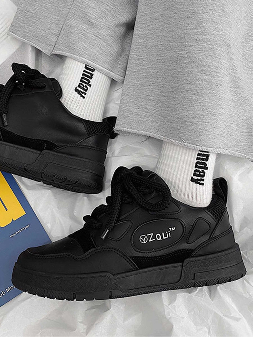 GRAY AND WHITE SNEAKERS FOR ACTIVE WEAR AND EVERYDAY