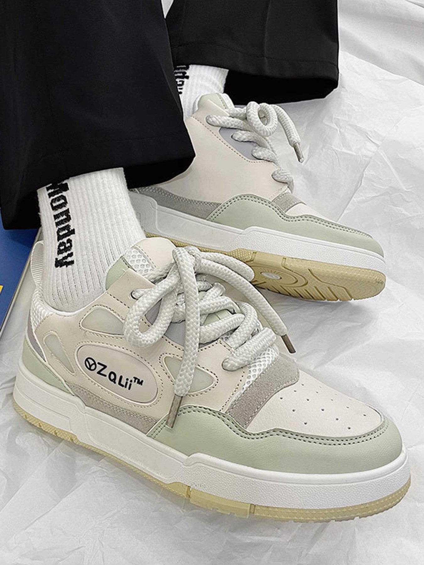 GRAY AND WHITE SNEAKERS FOR ACTIVE WEAR AND EVERYDAY