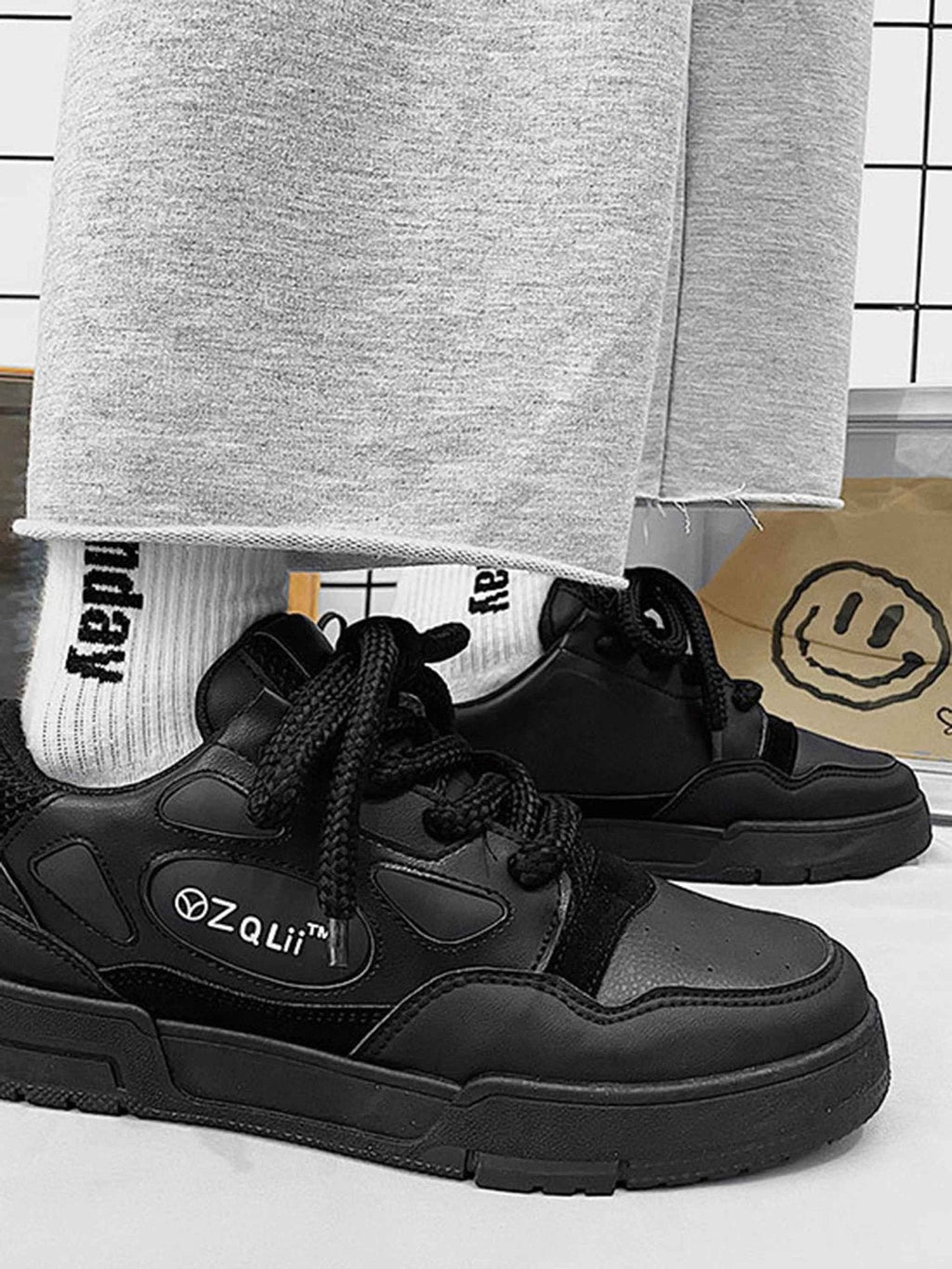 GRAY AND WHITE SNEAKERS FOR ACTIVE WEAR AND EVERYDAY