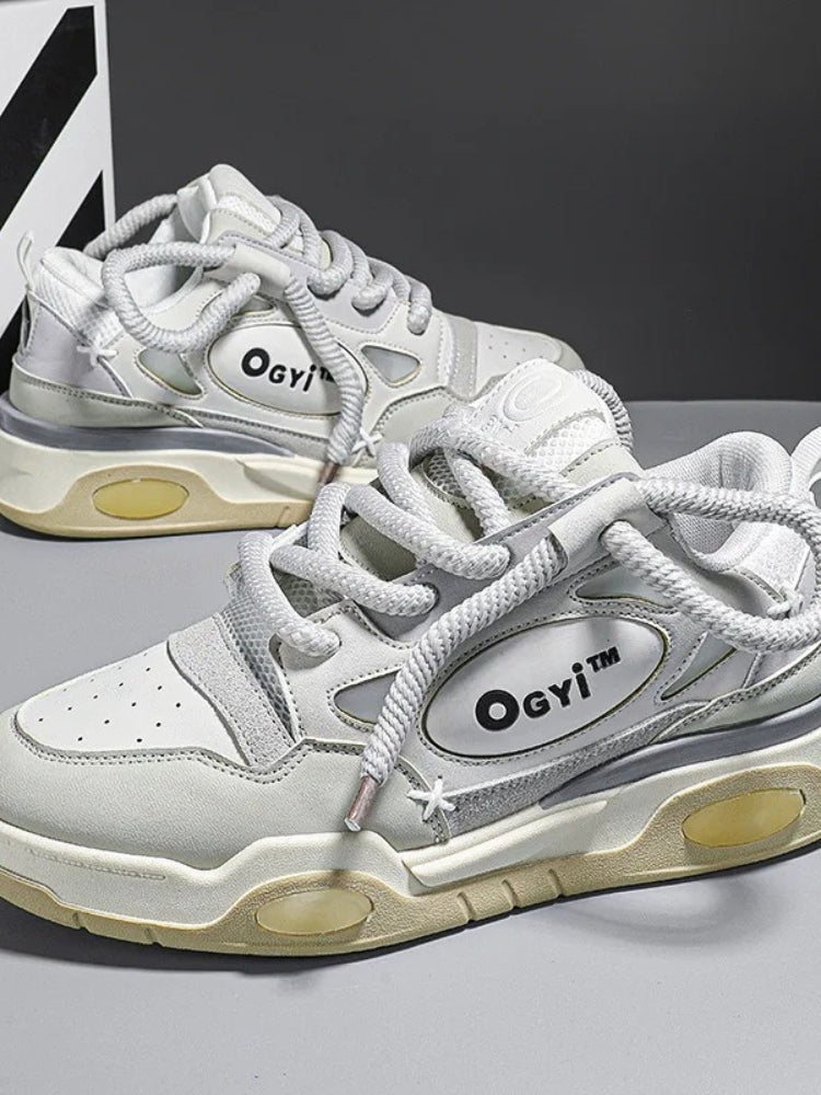 GRAY AND WHITE UNISEX SPORTS SHOES - VERSATILE FOOTWEAR FOR ALL