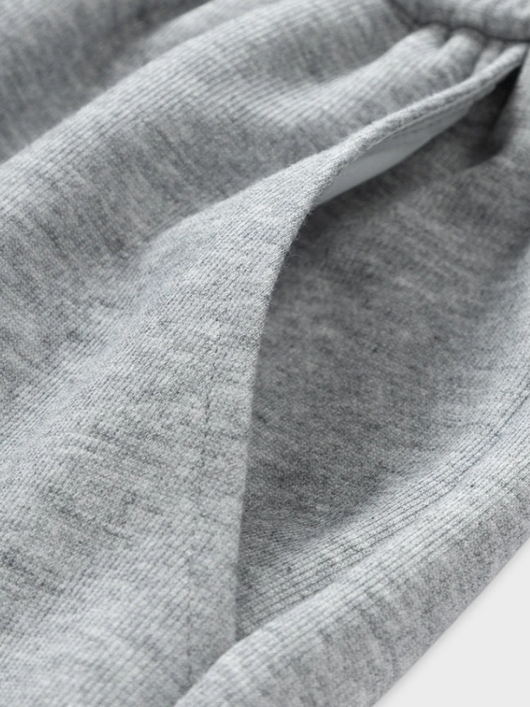 GRAY CARGO SWEATPANTS COMFORTABLE COTTON BLEND PANTS