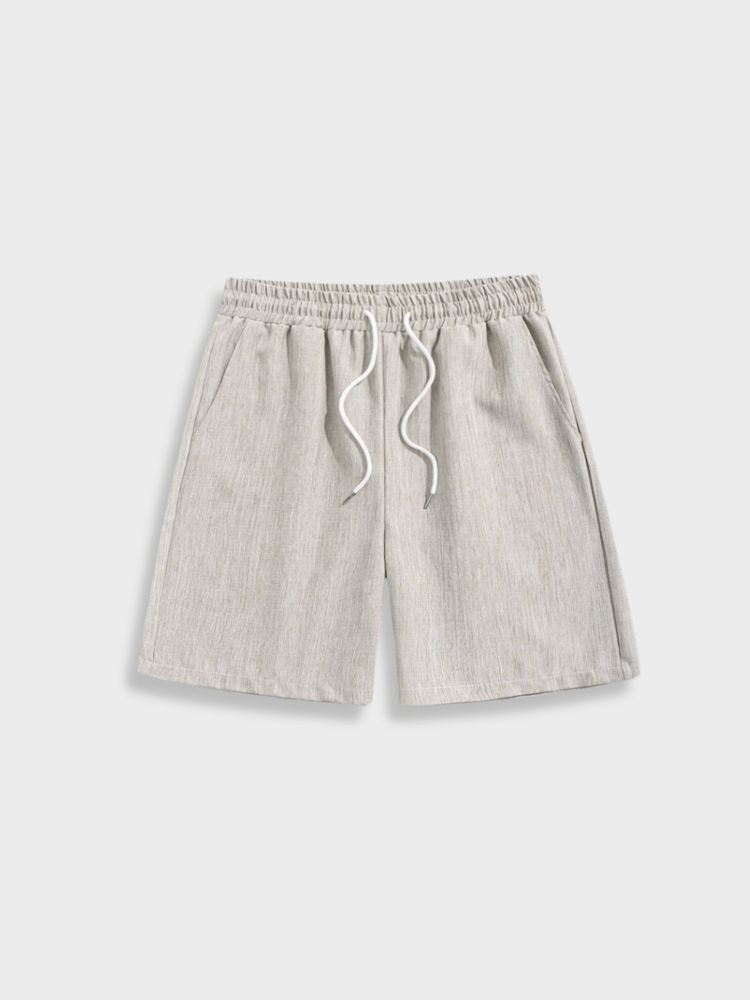 GRAY CORDUROY DRAWSTRING SHORTS STYLISH SANTORINI SHORTS