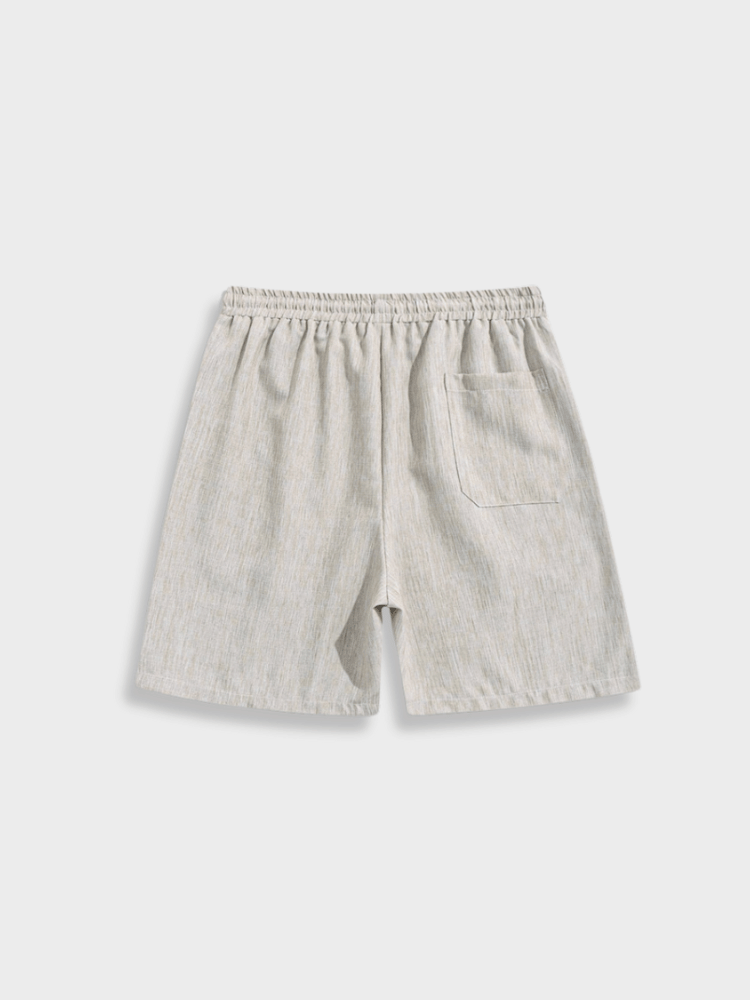 GRAY CORDUROY DRAWSTRING SHORTS STYLISH SANTORINI SHORTS