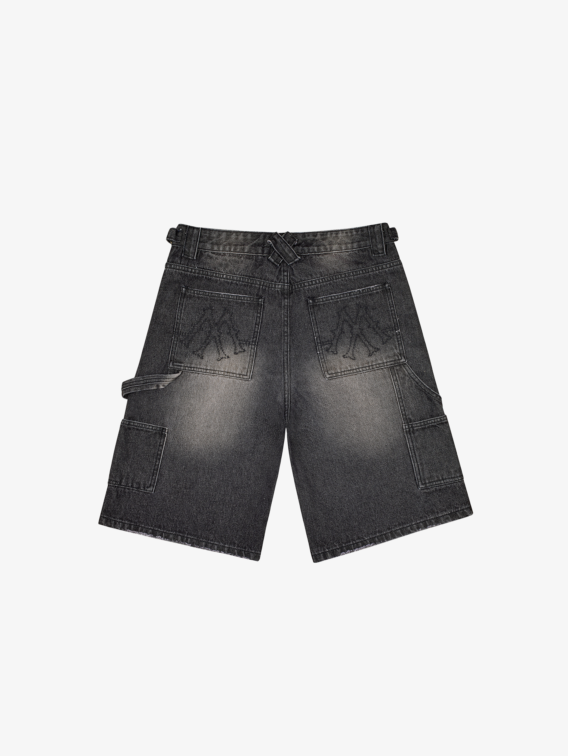 GRAY DENIM SHORTS WITH ULTIMATE COMFORT DESIGN