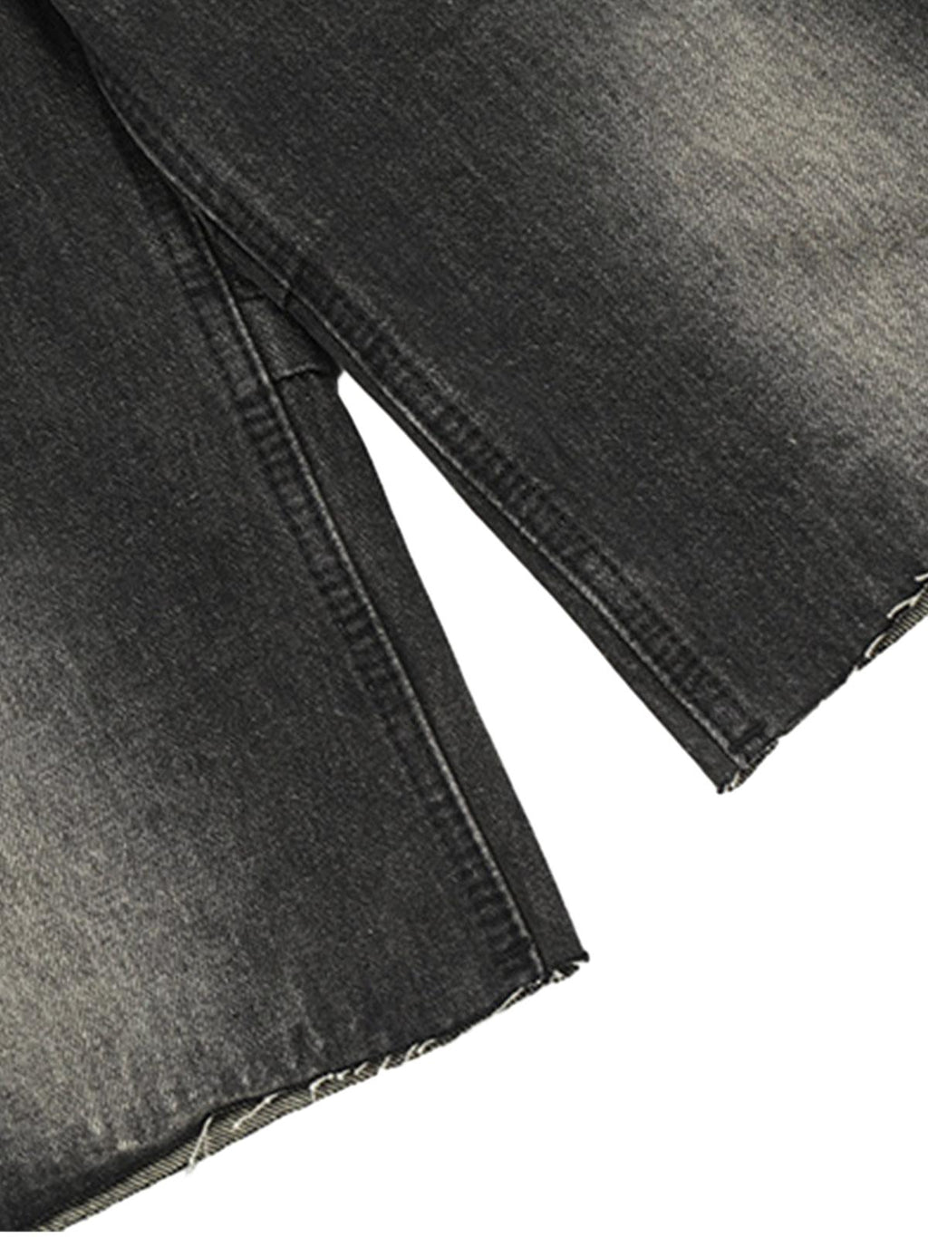 GRAY DENIM WIDE LEG CAPRI PANTS