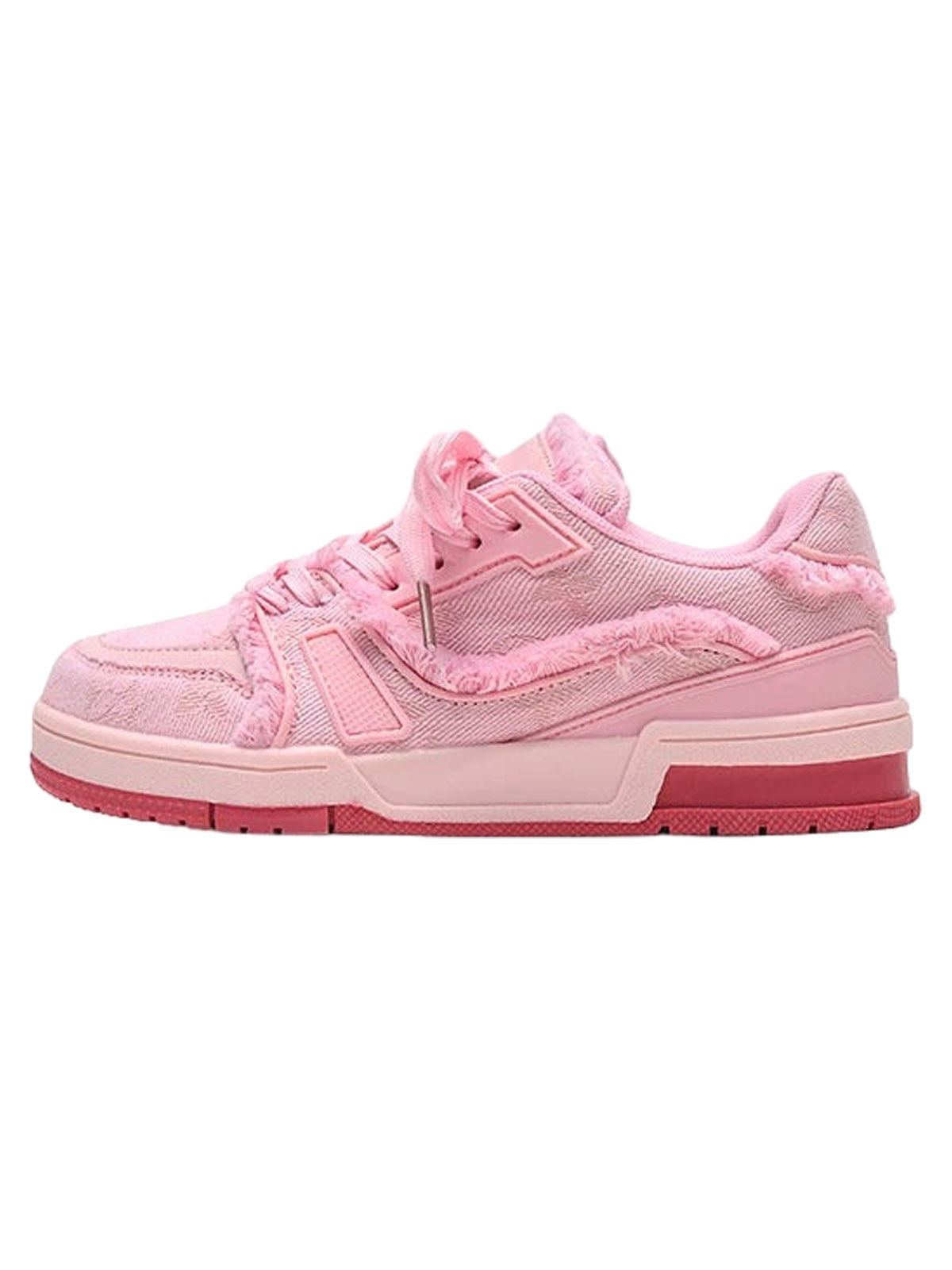 GRAY DISTRESSED LOW-TOP SNEAKERS WATERPROOF CANVAS SHOES