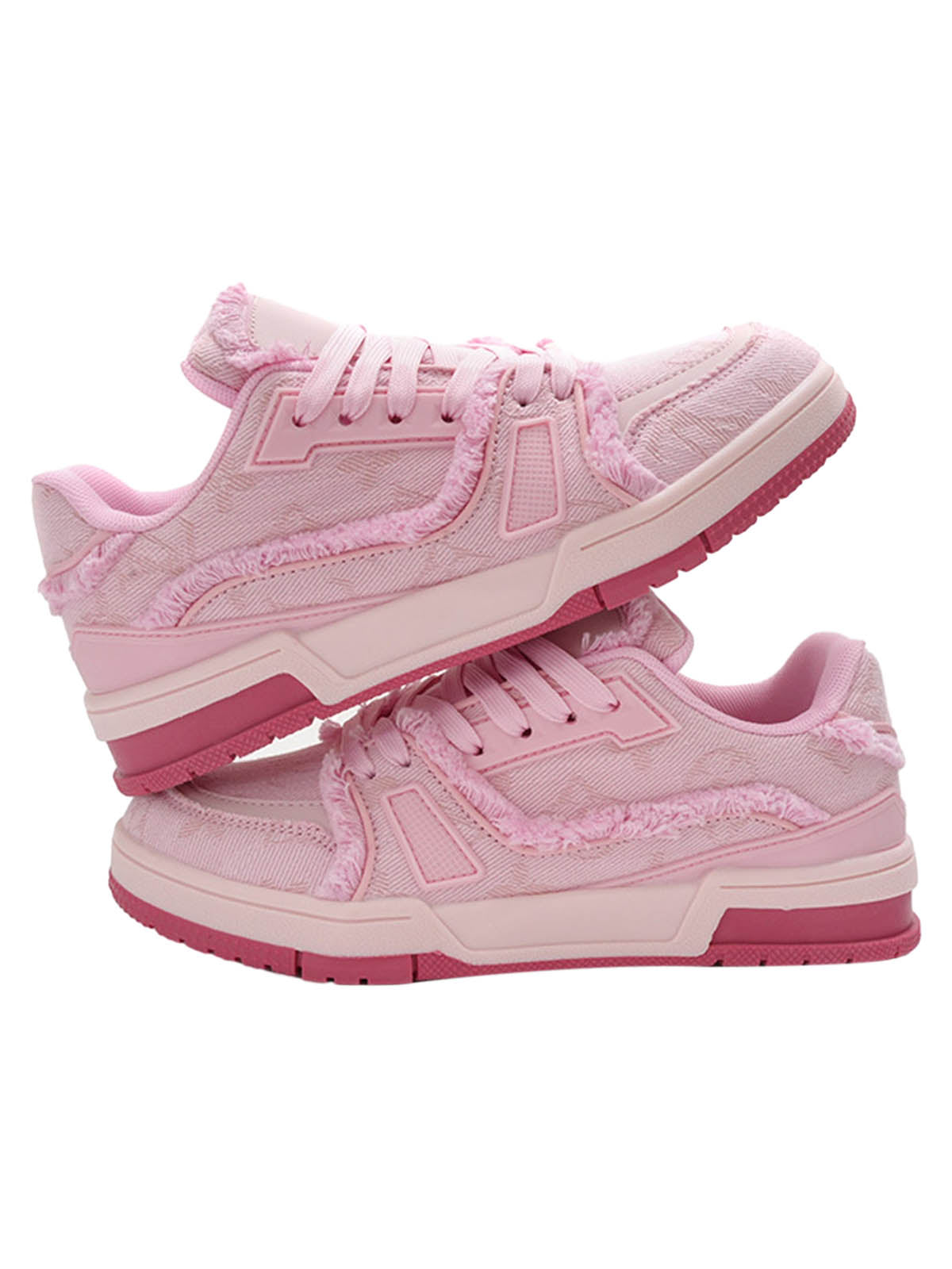 GRAY DISTRESSED LOW-TOP SNEAKERS WATERPROOF CANVAS SHOES