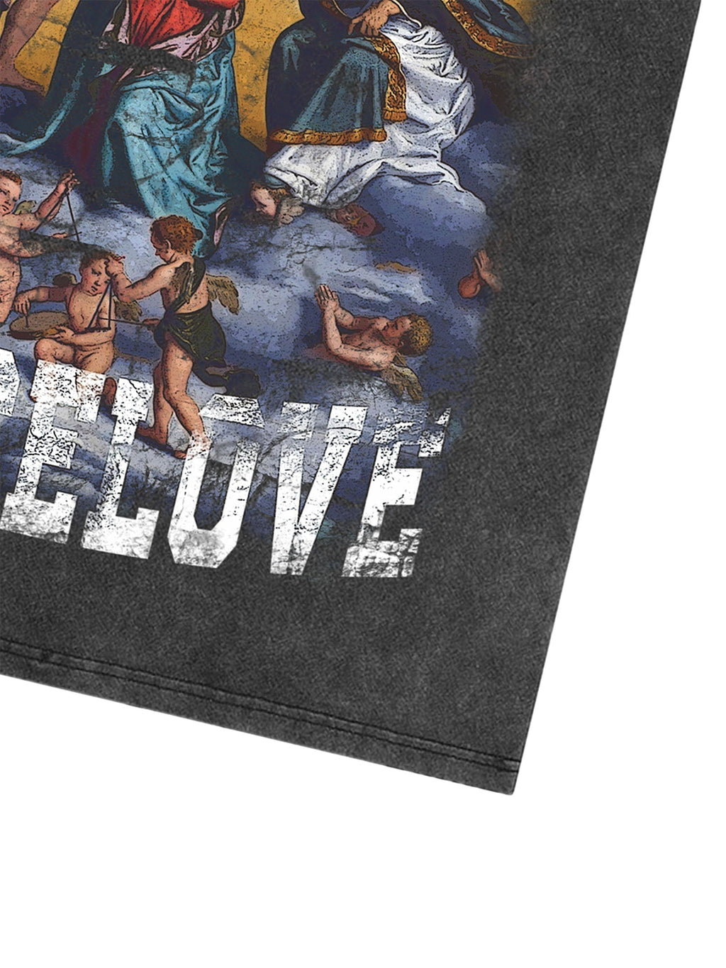 GRAY GRAPHIC T-SHIRT LOOSE FIT SHORT SLEEVE