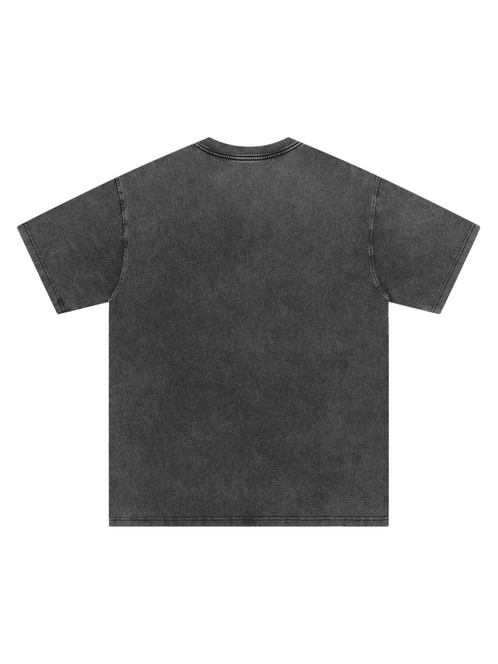 GRAY GRAPHIC T-SHIRT LOOSE FIT SHORT SLEEVE