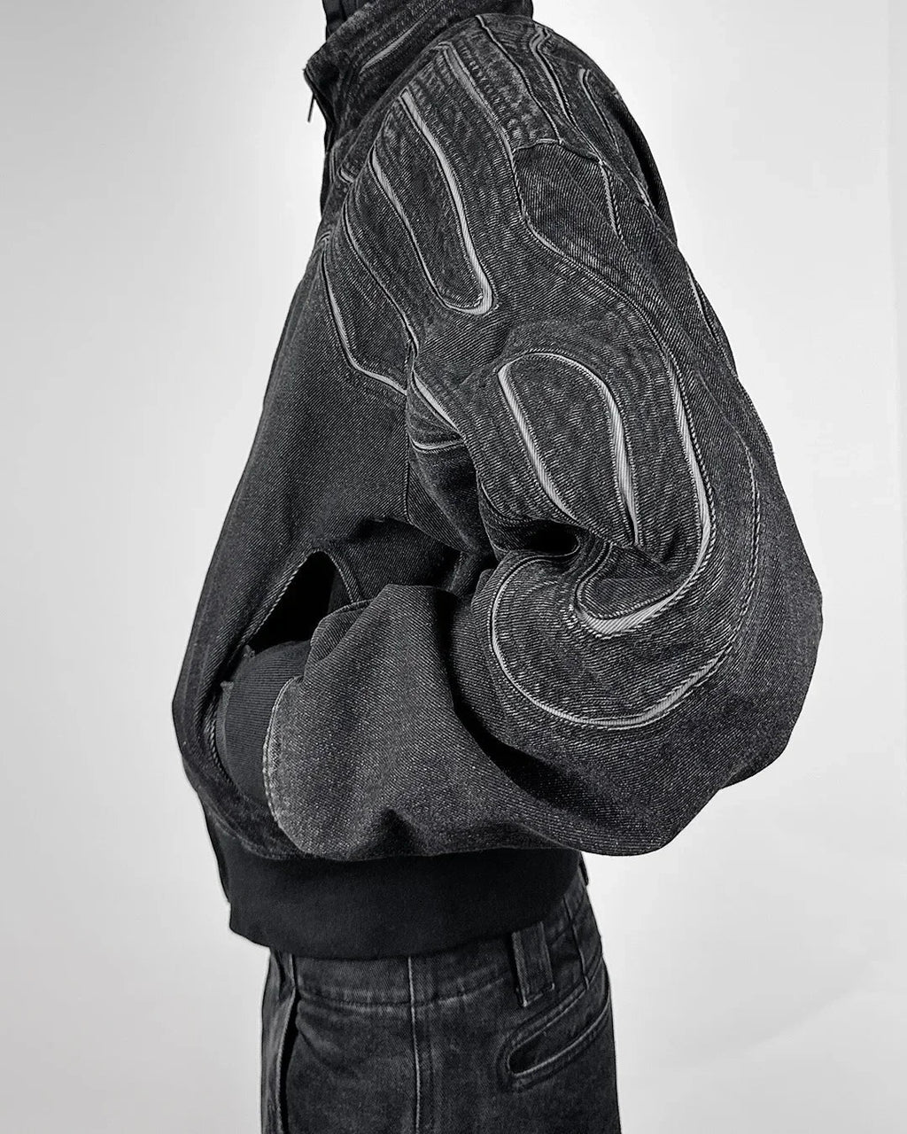 GRAY JACKETS BUNDLE WITH TOPOGRAPHIC DESIGN