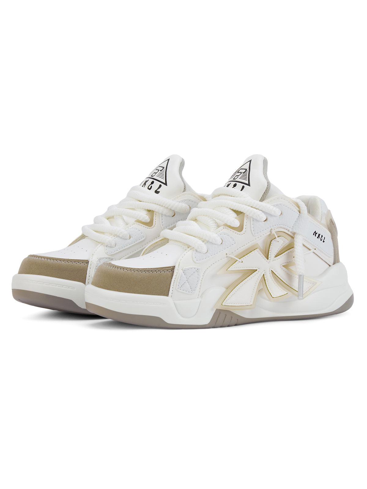 GRAY LOW-TOP SNEAKERS WITH CASUAL ROUND TOE DESIGN