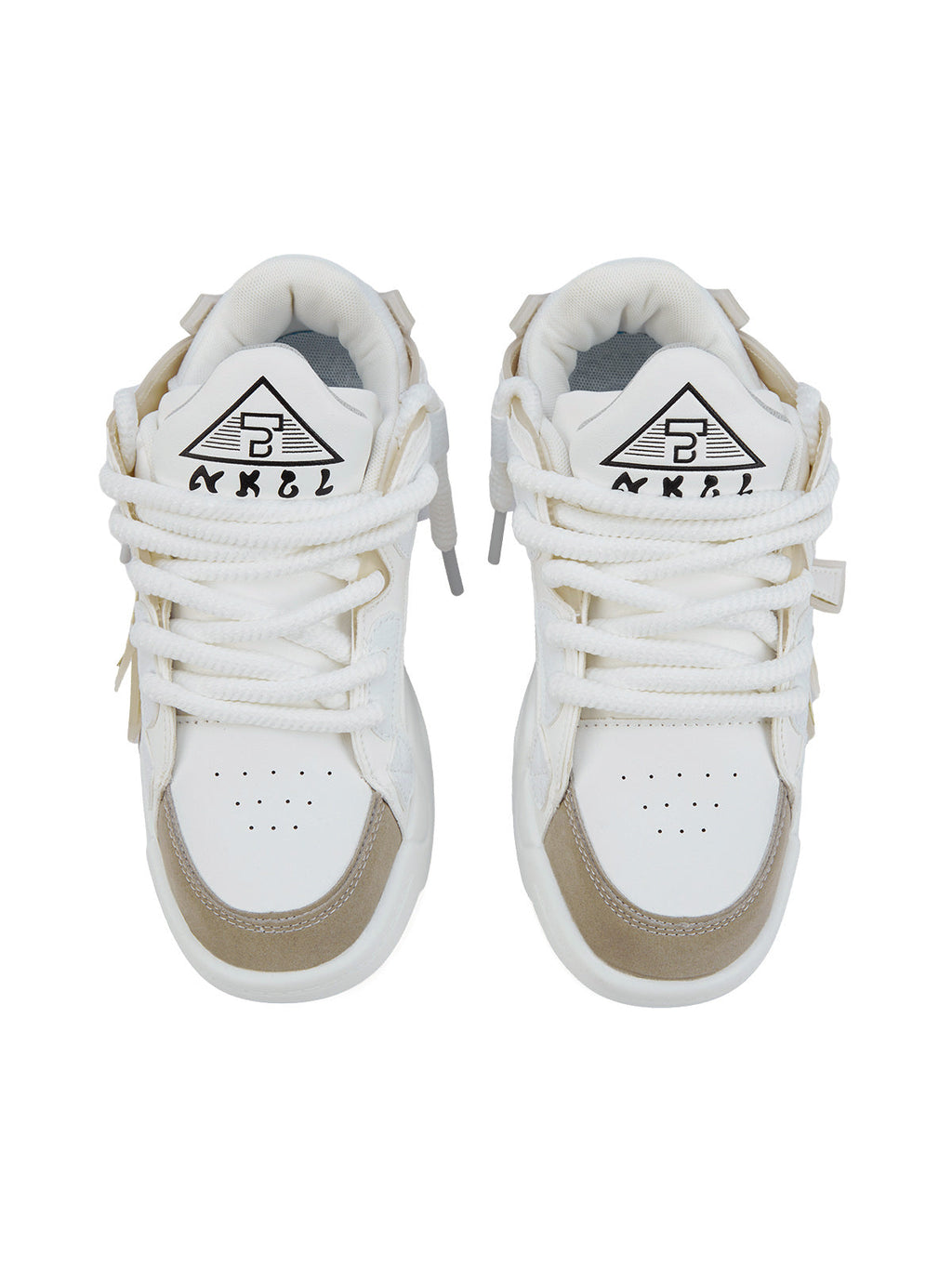 GRAY LOW-TOP SNEAKERS WITH CASUAL ROUND TOE DESIGN