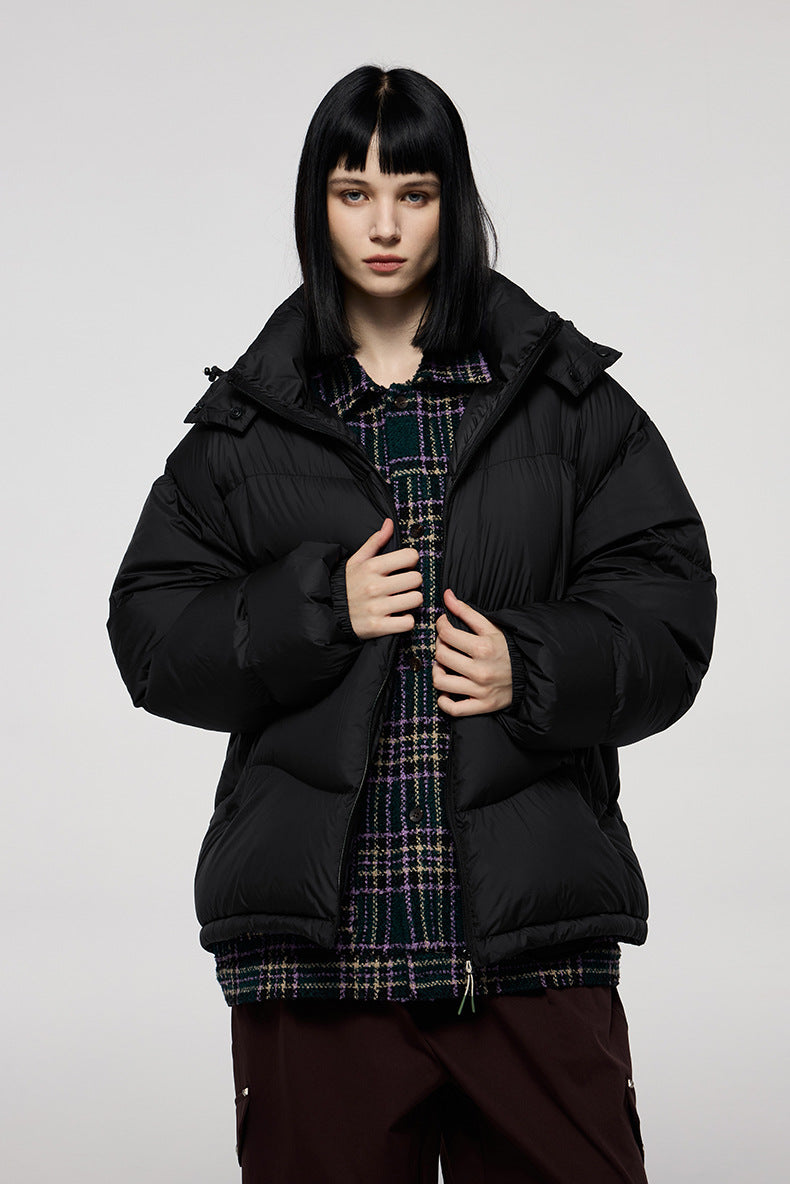 GRAY OVERSIZED PUFFER JACKET