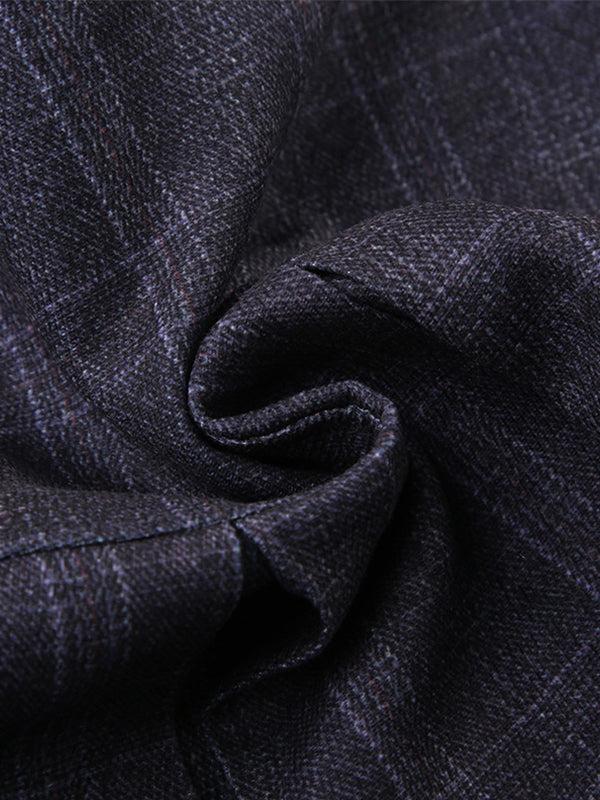 GRAY PLAID PLEATED MINI SKIRT - VINTAGE-INSPIRED MINI SKIRT