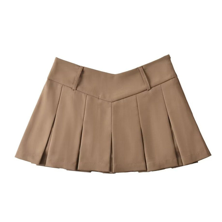 GRAY PLEATED MINI SKIRT FOR WOMEN IN FASHION COLLECTION