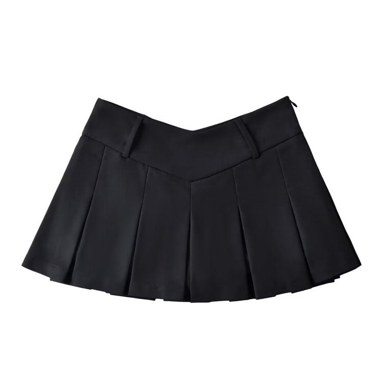 GRAY PLEATED MINI SKIRT FOR WOMEN IN FASHION COLLECTION