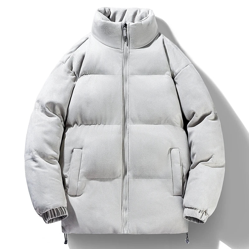 GRAY PUFFER JACKET PUFFY JACKET