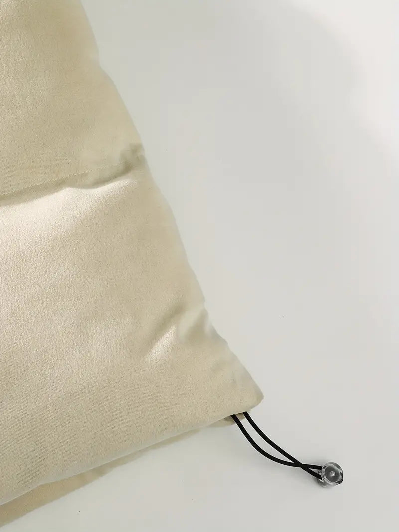 GRAY PUFFER VEST WITH COZY OVERSIZED FIT