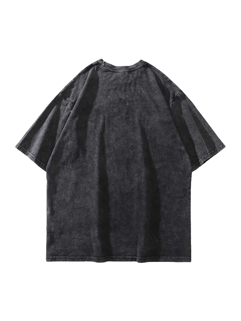 GRAY SHORT SLEEVE T-SHIRT WITH BLURRED FIGURE GRAPHIC – TRENDY CASUAL SHORT