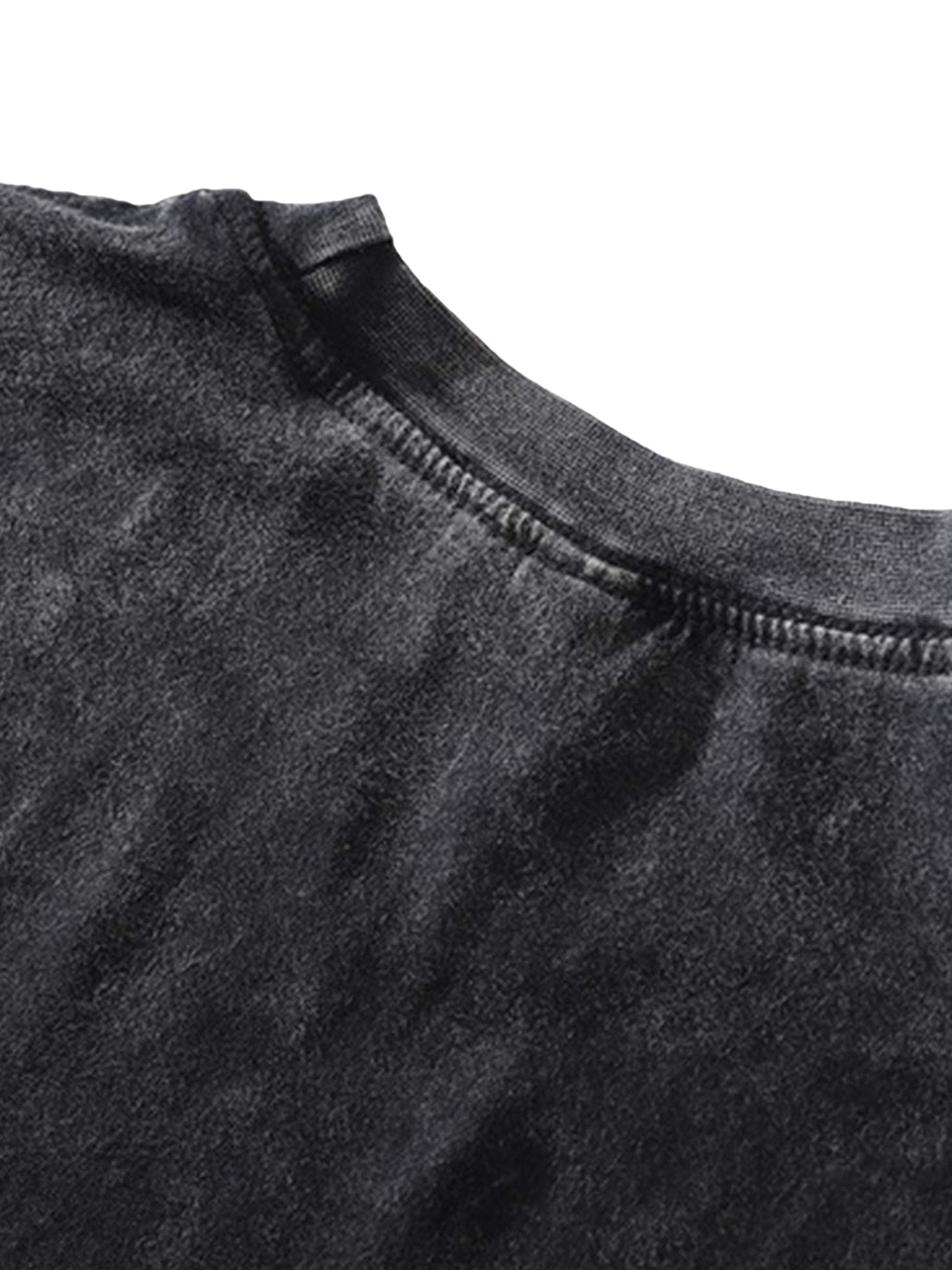 GRAY SHORT SLEEVE T-SHIRT WITH BLURRED FIGURE GRAPHIC – TRENDY CASUAL SHORT