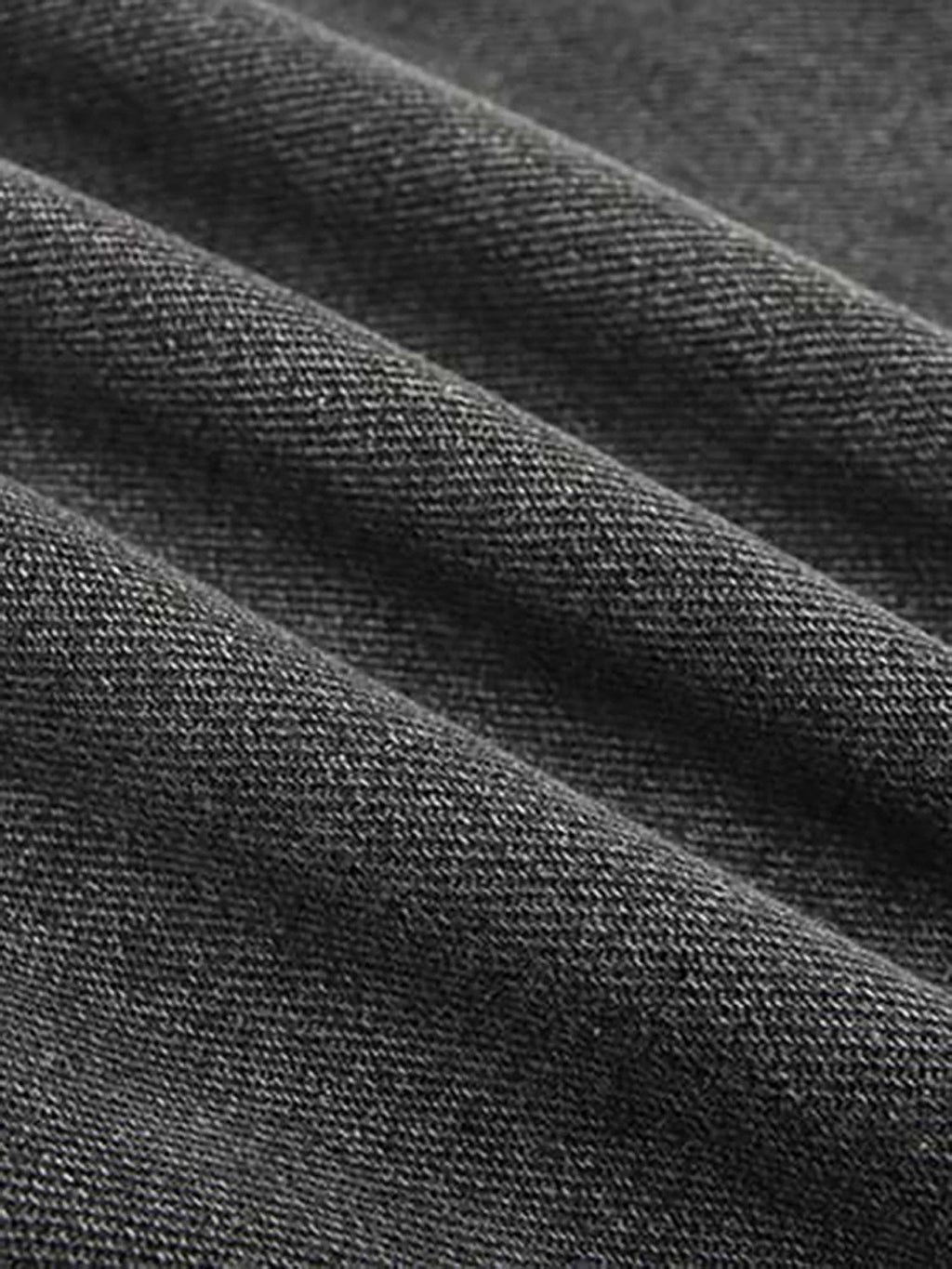 GRAY STAR-PATTERNED JEANS MID WAIST STRAIGHT CASUAL PANTS