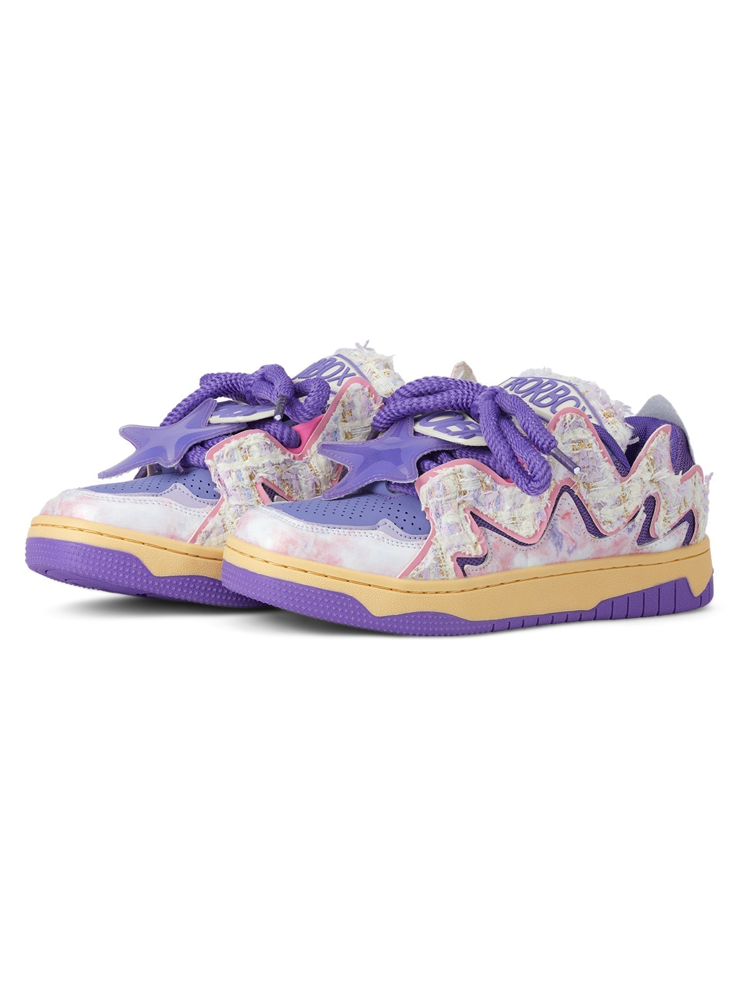 GREEN AND BLACK PATTERNED SNEAKERS CASUAL LOW-HEELED ROUND TOE