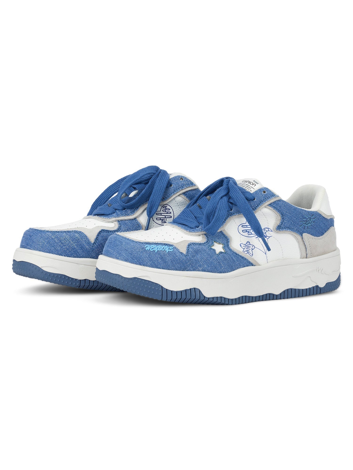 GREEN AND WHITE PLATFORM SNEAKERS WITH ROUND TOE RUBBER OUTSOLES