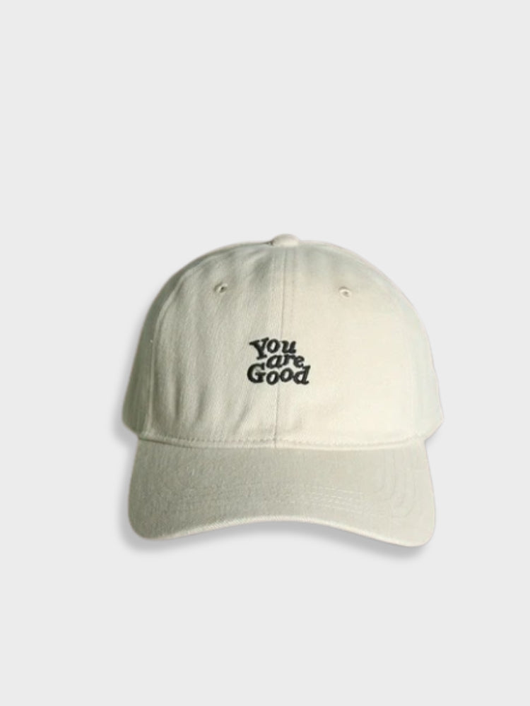 GREEN BASEBALL CAP WITH PINK EMBROIDERY - UNISEX ADJUSTABLE STYLE