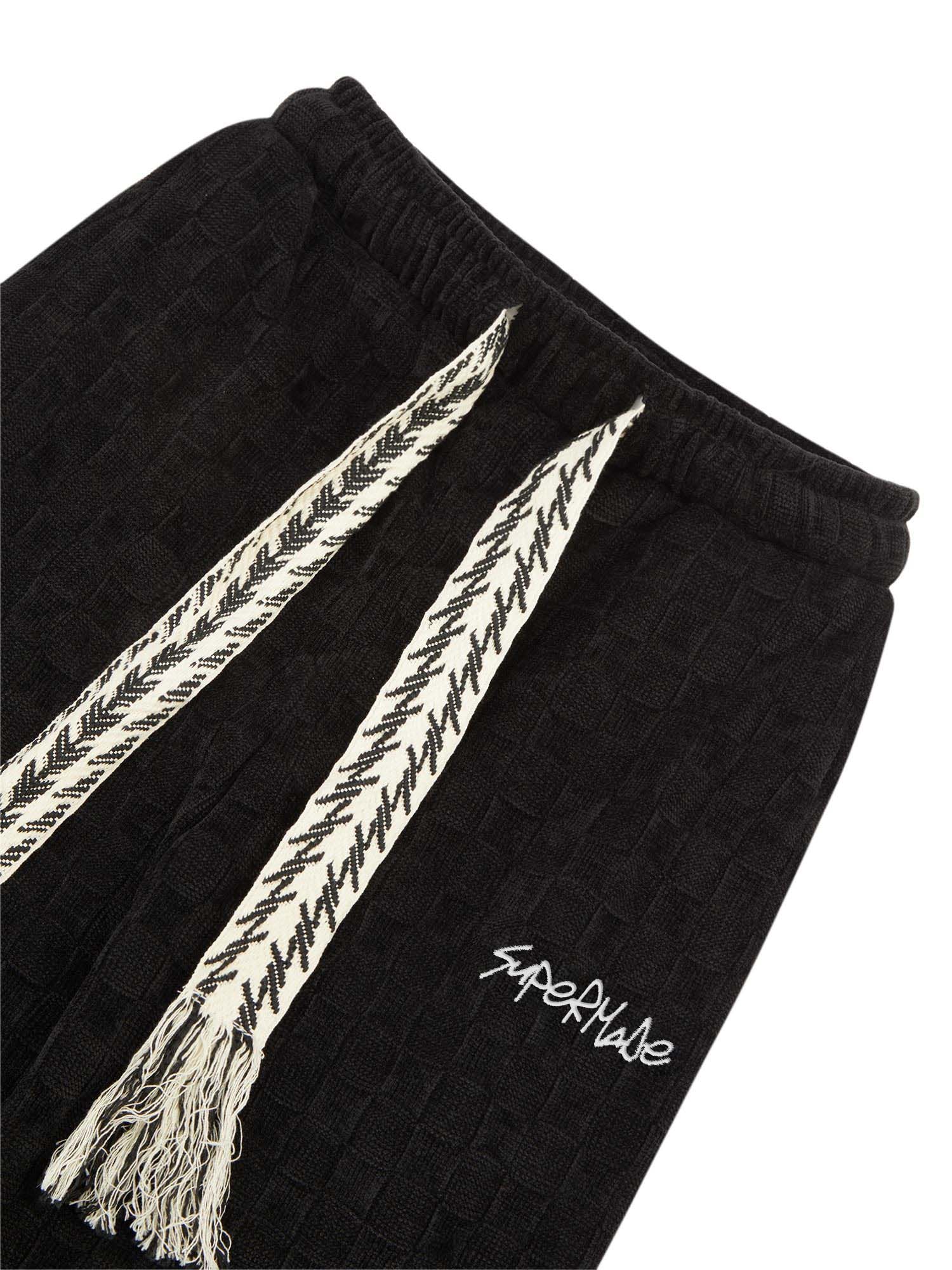 GREEN CORDUROY SWEATPANTS HIGH WAISTED STRAIGHT COTTON STYLE