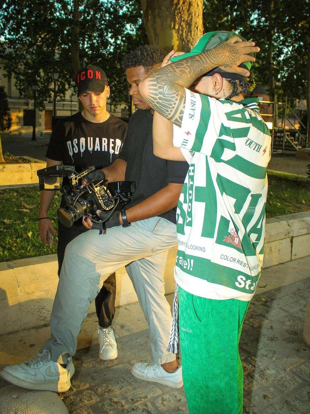 GREEN CORDUROY SWEATPANTS HIGH WAISTED STRAIGHT COTTON STYLE