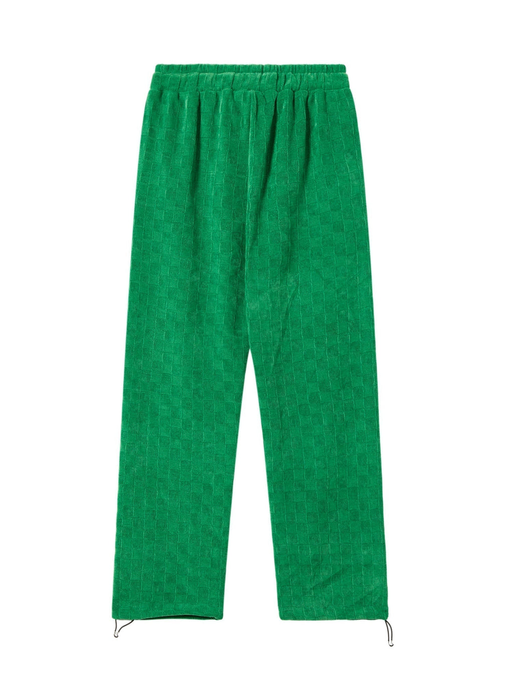GREEN CORDUROY SWEATPANTS HIGH WAISTED STRAIGHT COTTON STYLE