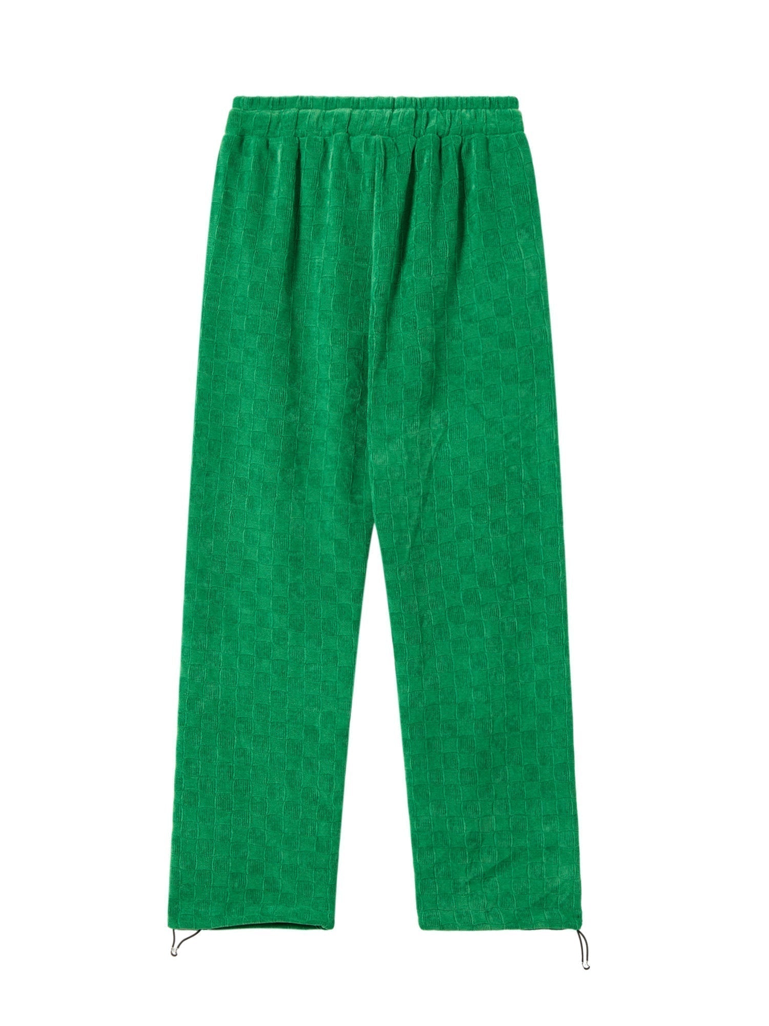 GREEN CORDUROY SWEATPANTS HIGH WAISTED STRAIGHT COTTON STYLE