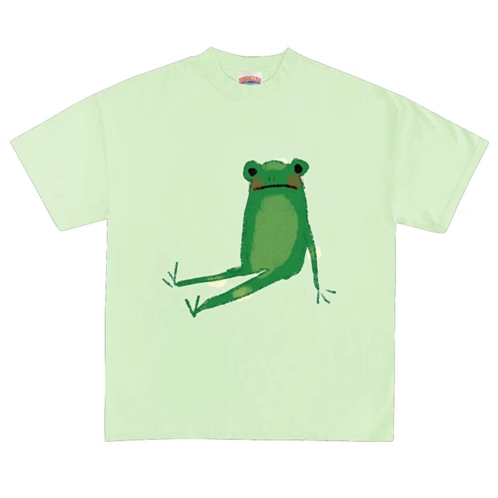 GREEN FROG PRINT T-SHIRT