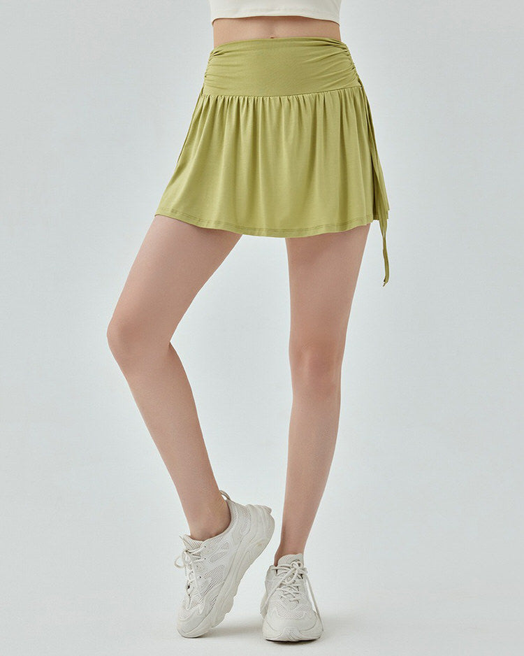 GREEN MINI TENNIS SKIRT FRENCH SUN TENNIS