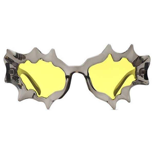 GREEN SPIKY SUNGLASSES FOR Y2K AESTHETIC FASHION