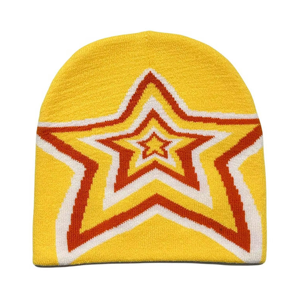 GREEN STAR GIRL BEANIE HAT COMFORTABLE FIT