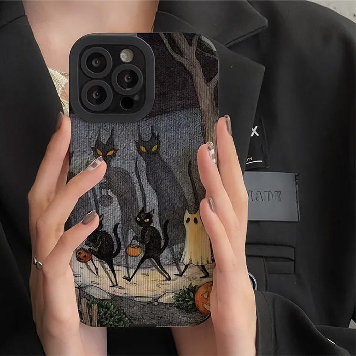 HALLOWEEN-THEMED CAT IPHONE CASE FOR CAT IPHONE AND IPHONE CASE PROTECTION