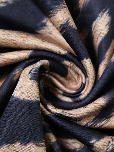 HALTER TOP AND MINI SKIRT SET WITH BOLD LEOPARD PRINT DESIGN