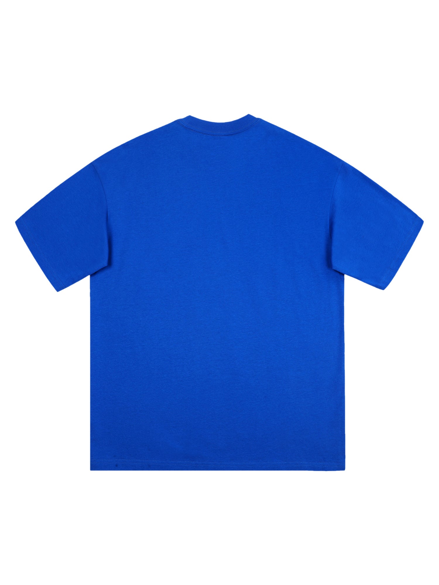 HAND GRAPHIC WHITE SHORT SLEEVE ROUND COLLAR T-SHIRT