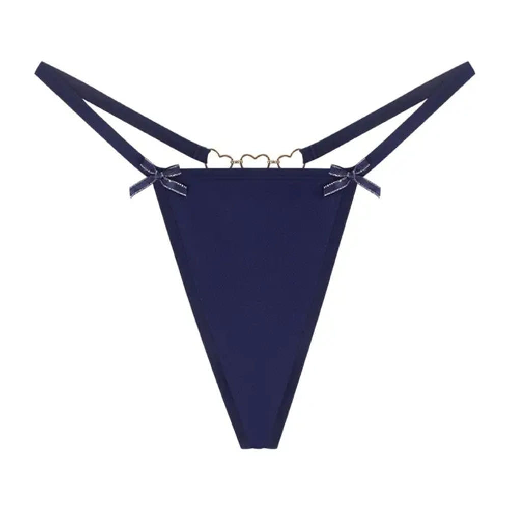 HEART ACCENT LOVE BITES THONG PANTY THREE SIZES